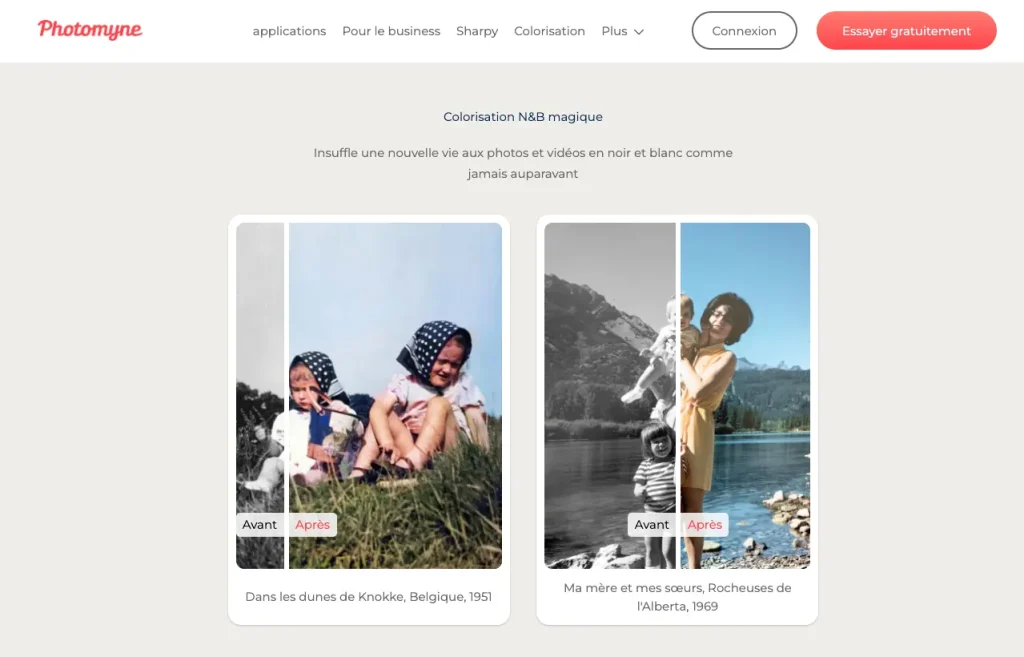 Meilleurs outils de restauration photo Photomyne