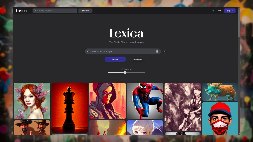 Alternative gratuite à Midjourney - Lexica Ai