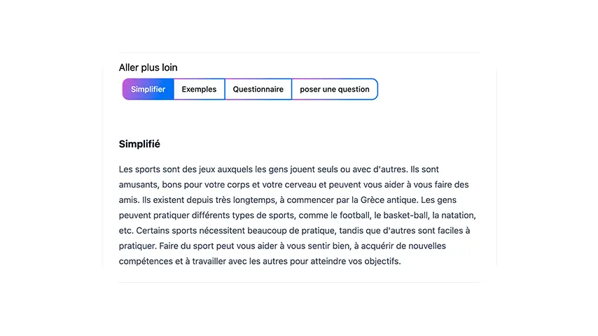 tutor AI - Affinez les réponses